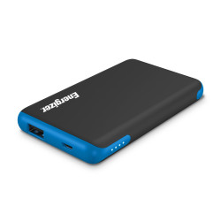 Batterie de secours 5000 mAh 1 USB-A Max Series - noire/bleue