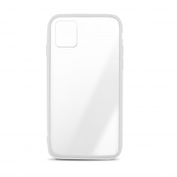Coque semi-rigide Color Edge pour iPhone 11 - contour blanc