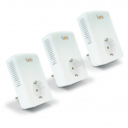 Prise CPL NetSocket 1800 Mbps 1 port Ethernet GbE prise EU (lot de 3) - blanc