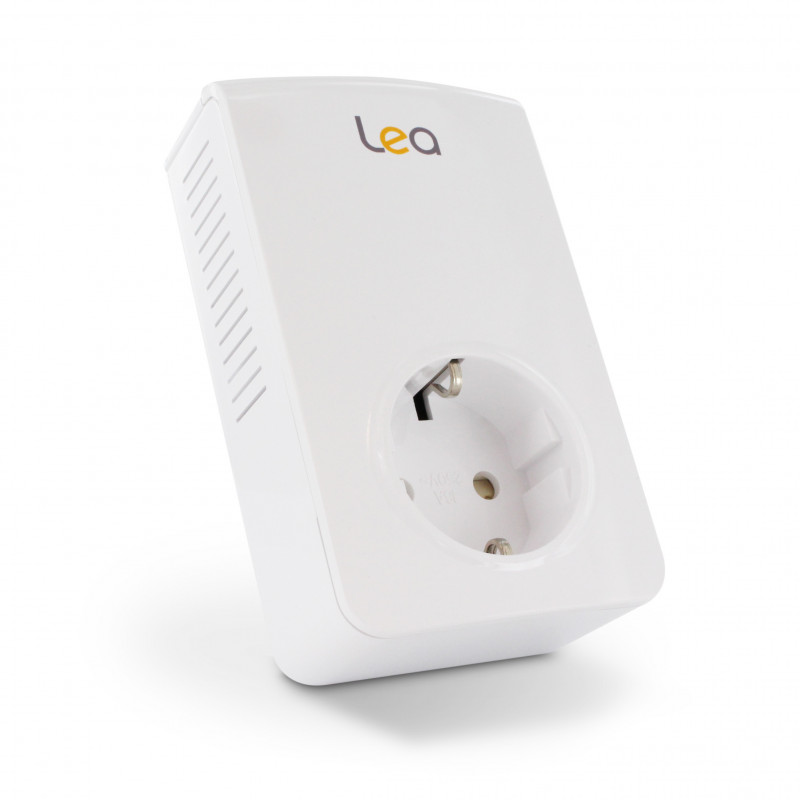 Prise CPL NetSocket 1800 Mbps 1 port Ethernet GbE prise EU - blanc