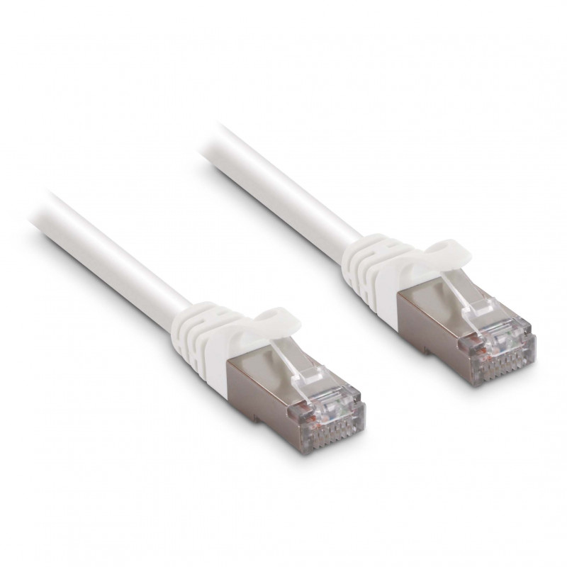 10m Câble Ethernet Plat, Cat7 Câble Réseau avec Plaqué rj45