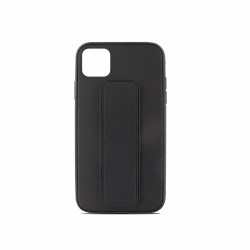 Coque semi-rigide magnétique avec support pour iPhone 12 MINI - noire