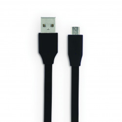 Câble micro USB /USB-A plat 3 m - noir