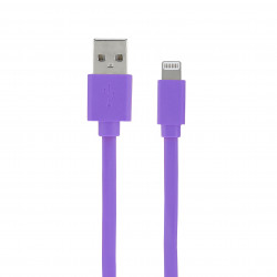 Câble MFI / USB-A plat pour iPhone iPad 1 m - lavande