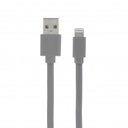Câble MFI / USB-A plat pour iPhone iPad 1 m - gris
