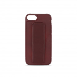 Coque semi-rigide magnétique avec support pour iPhone 7/8/SE20/SE22 - bordeaux