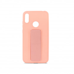 Coque semi-rigide magnétique avec support pour Huawei Y6 2019 / Y6s / Honor 8A - rose