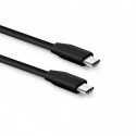 Câble USB-C / USB-C plat 1 m - noir