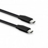 Câble USB-C / USB-C plat 1 m - noir