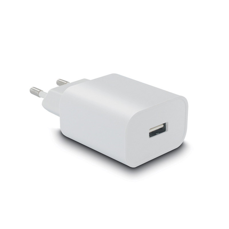 Chargeur secteur 1 USB-A 1 A - blanc