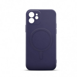 Coque souple compatible MagSafe pour iPhone 12/12 PRO - bleue