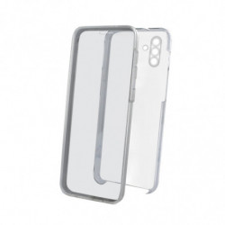 Coque semi-rigide 360° pour Samsung A13 5G - transparente / grise