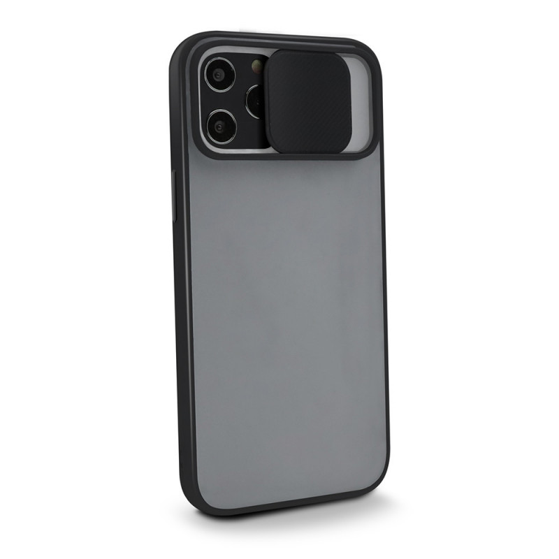 Coque rigide avec cache caméra pour iPhone 12/12 PRO - semi