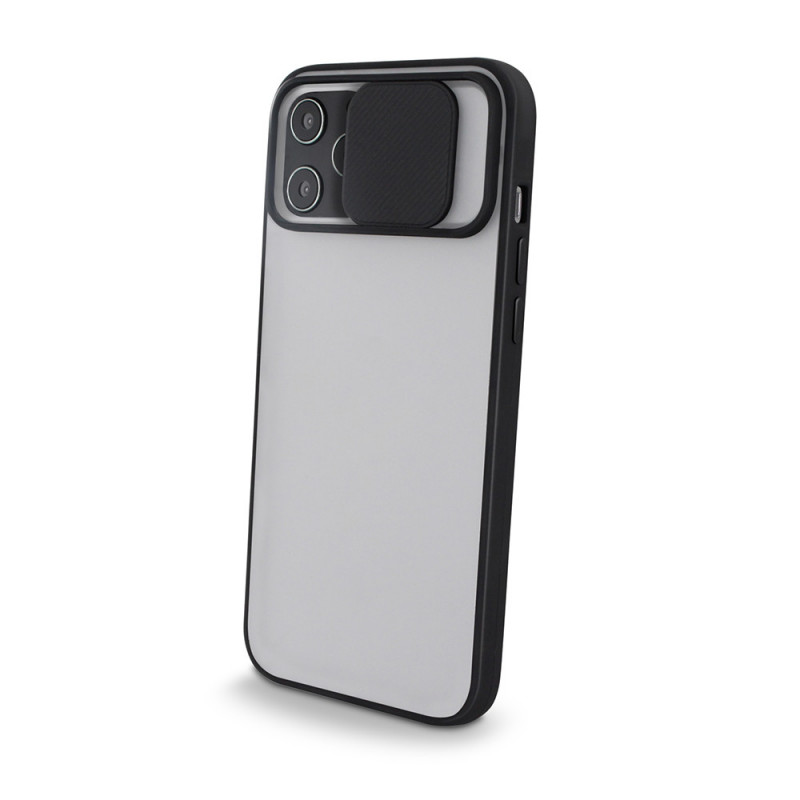 Coque rigide avec cache caméra pour iPhone 11 - semi-transparente