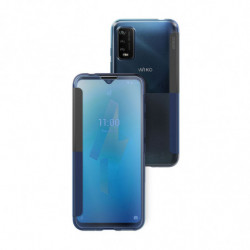 Etui folio Easy pour Wiko Power U10 - bleu nuit