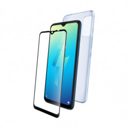Coque souple transparente+ verre trempé pour Wiko Power U10