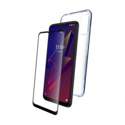 Coque souple transparente+ verre trempé pour Wiko Power U20
