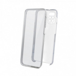 Coque semi-rigide 360° pour Xiaomi Redmi Note 11/11S 5G - transparente / grise