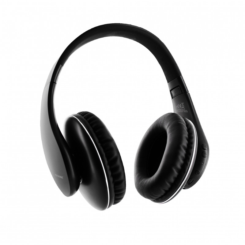 casque TV sans fil bluetooth avec station de charge portée sans fil 10 m  noir