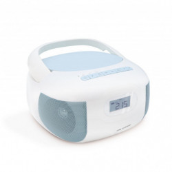 Lecteur CD Radio Céleste Bluetooth, MP3 avec port USB, Lecteur carte Micro SD