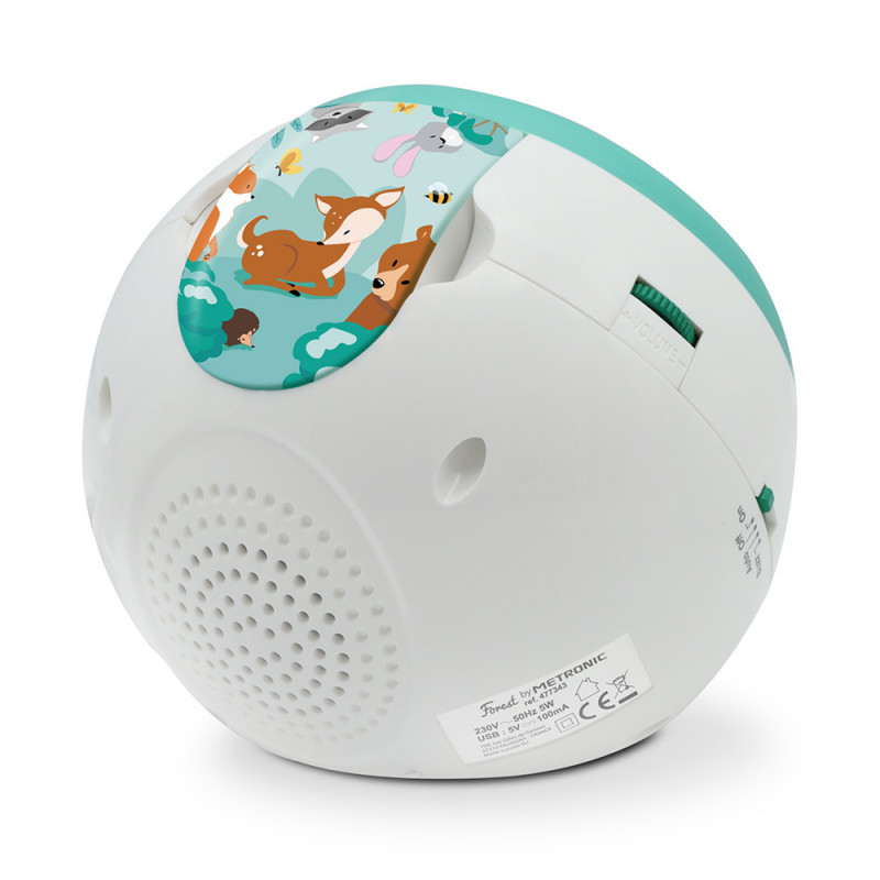 Metronic - radio Réveil Gulli MP3 USB avec projection de l'heure et alarme  vert - Radio - Rue du Commerce