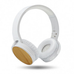 Casque Audio sans Fil Bluetooth léger, Ajustable et Pliable Bambou