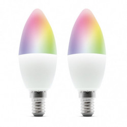 Ampoule intelligente Wi-Fi E14 LED RGB 5W (pack de 2) pour 495718