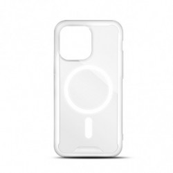 Coque rigide compatible MagSafe pour iPhone 14 Pro - transparente