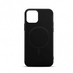 Coque rigide compatible MagSafe pour iPhone 14 - noire