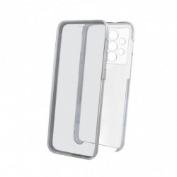 Coque semi-rigide 360° pour Samsung A23 5G - transparente / grise