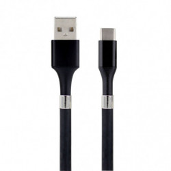 Câble USB-C /USB-A aimanté 2 m - noir