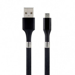 Câble micro USB /USB-A aimanté 2 m - noir