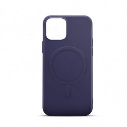 Coque rigide compatible MagSafe pour iPhone 14 - bleu