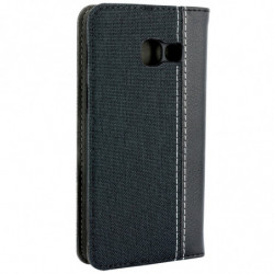 Etui folio denim pour Samsung A5 2017 - noir