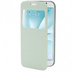 Etui folio s-view avec écran pour Samsung S7 Edge - blanc