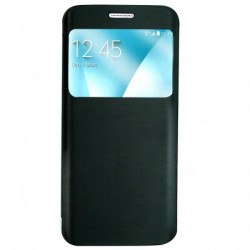 Etui folio s-view avec écran pour Samsung S6 - noir