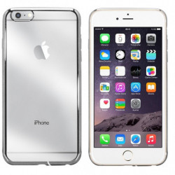 Coque souple transparente electro pour iPhone 5/5S/5C/SE - argent