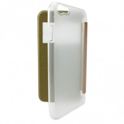 Etui folio s-view avec écran pour iphone 6/6S - rose or