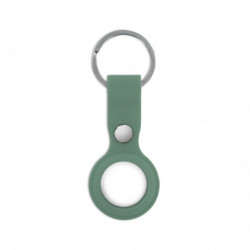 Protection en silicone avec attache porte-clé pour AirTag - vert