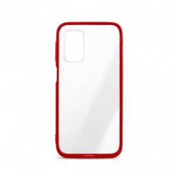Coque semi-rigide Color Edge pour Samsung A02s/A03s - contour rouge