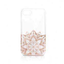 Coque Glam Chic semi-rigide "oriental" pour iPhone 6/6s/7/8/SE20/SE22 - rose