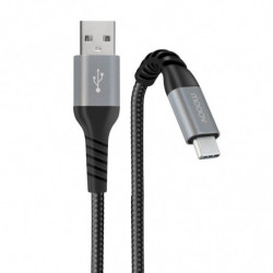 Câble USB-C /USB-A renforcé Ultimate 1 m - noir