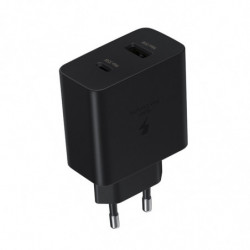 Chargeur maison 50W Power Delivery 2 USB (USB-C 35W+USB-A 15W) - Noir
