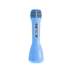 Micro Idance - Microphone bleu sans fil Bluetooh
