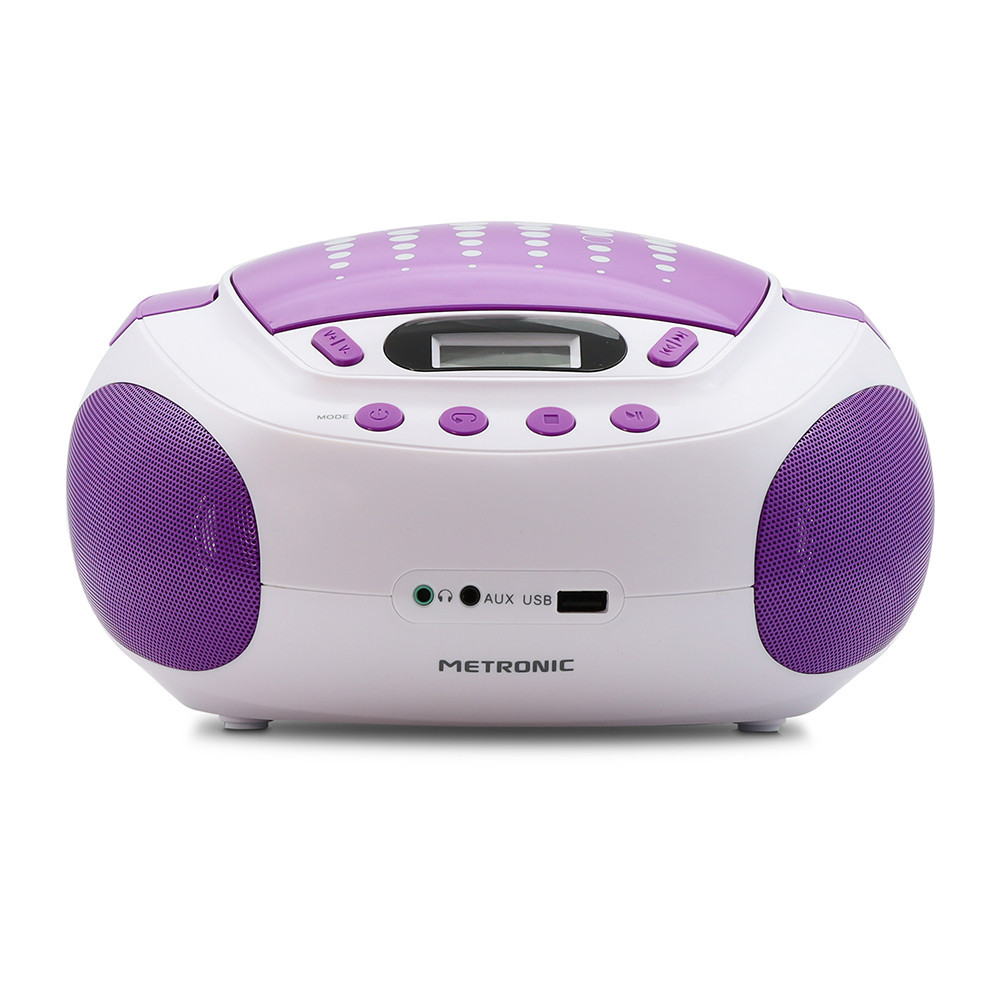 Lecteur CD METRONIC Lecteur CD MP3 Pop Purple avec port USB