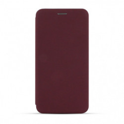 Etui folio Soft Touch pour Samsung A22 4G - bordeaux