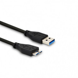 Câble micro B /USB-A 3.0 - 1 m - noir