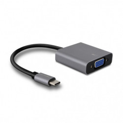 Adaptateur USB-C mâle vers VGA fem. - gris