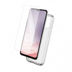 Pack protection coque transparente+verre trempé pour Samsung A23 5G