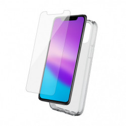 Pack protection coque transparente+verre trempé pour iPhone XR